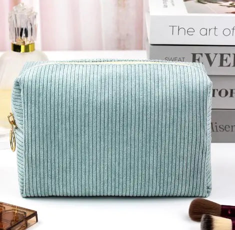Bolso de Maquillaje de Terciopelo Corderoy Personalizado para Organizador de Viaje