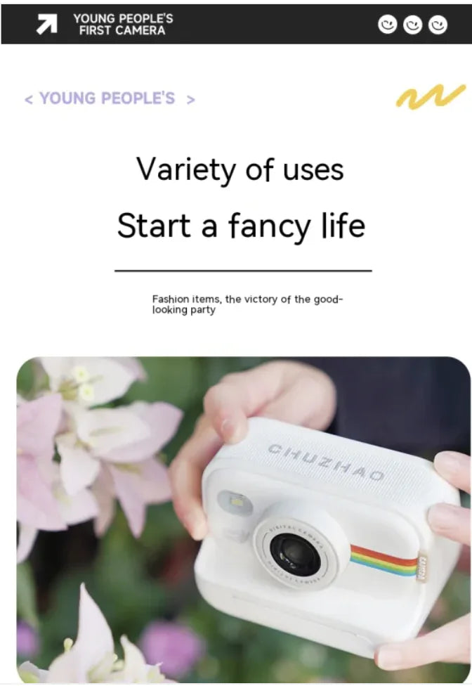 Cámara Digital Imprimible para Niños – Regalo Perfecto para Estudiantes o Cumpleaños Infantil